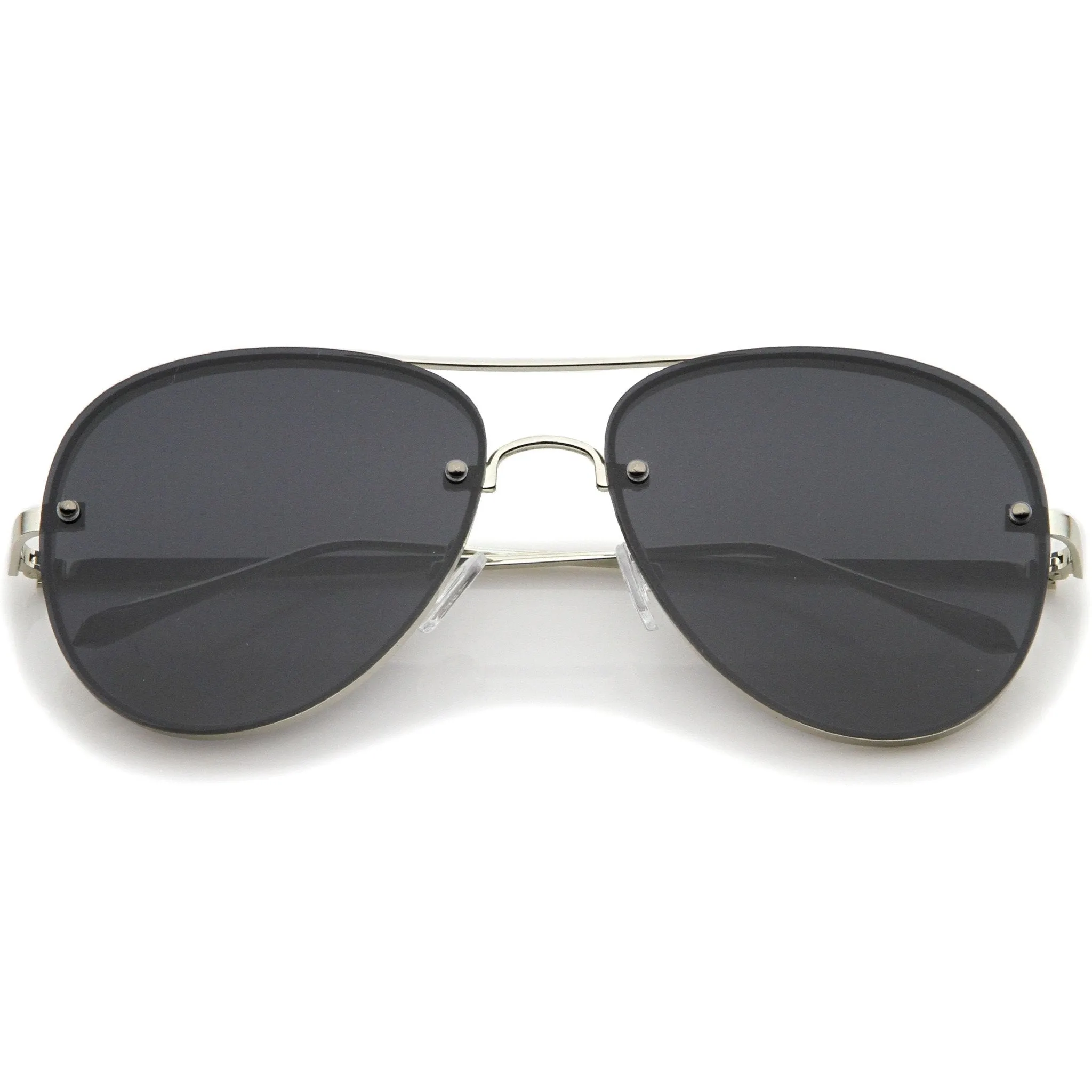 Modern Rimless Flat Lens Aviator Sunglasses 60mm A848 sold by ZeroUV product image thumbnail 5
