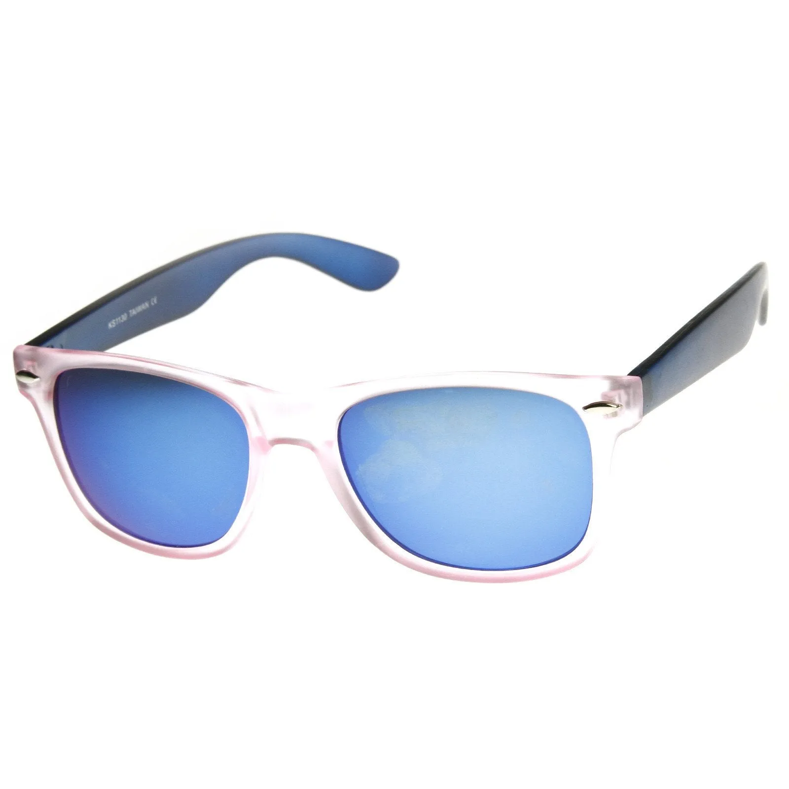 Retro Random Color Mirror Lens Horned Rim Sunglasses 8650 sold by ZeroUV