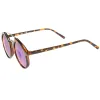 Retro Round Horned Rim Mirror Lens Sunglasses A192 sold by ZeroUV