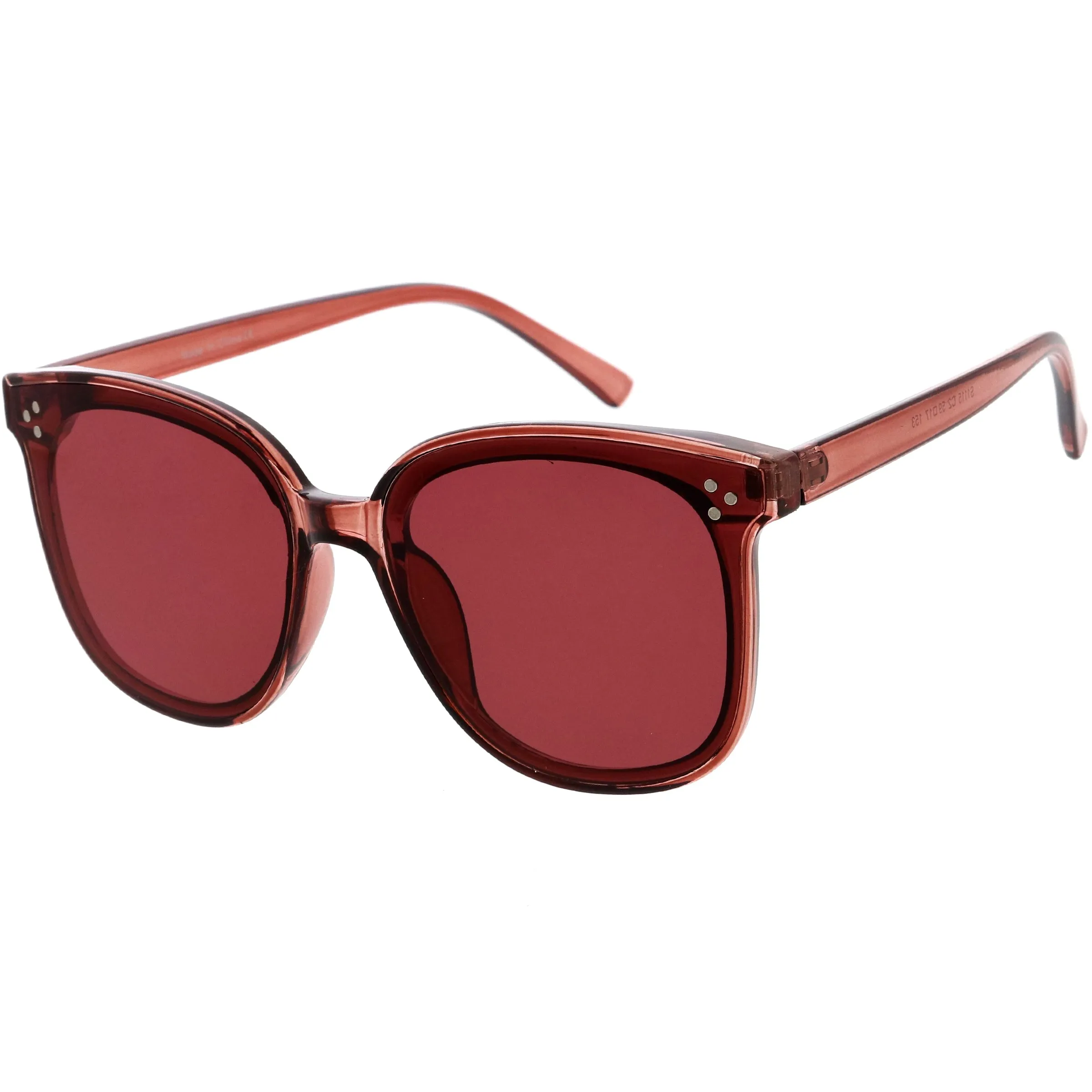 Classy High Temple Arms Cat Eye Horn Rimmed Sunglasses D010 sold by ZeroUV product image thumbnail 2
