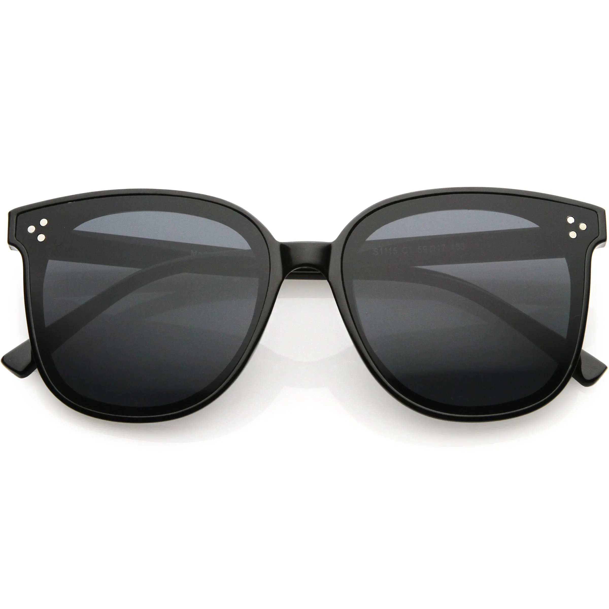 Classy High Temple Arms Cat Eye Horn Rimmed Sunglasses D010 sold by ZeroUV product image thumbnail 4