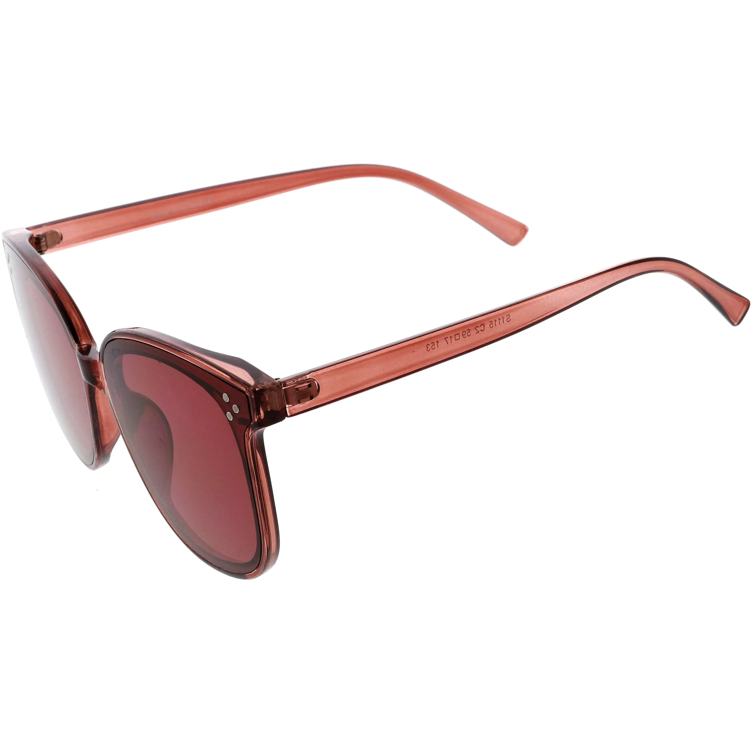 Classy High Temple Arms Cat Eye Horn Rimmed Sunglasses D010 sold by ZeroUV product image thumbnail 3