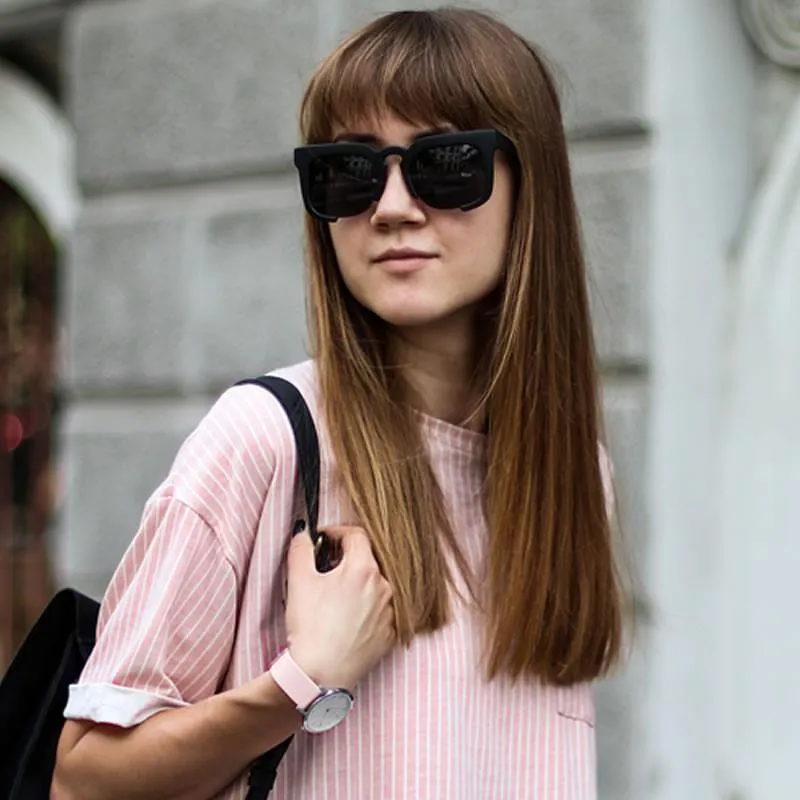 Trendy Women's Half Cut Frame Horned Rim Fashion Sunglasses 9496 sold by ZeroUV product image thumbnail 2