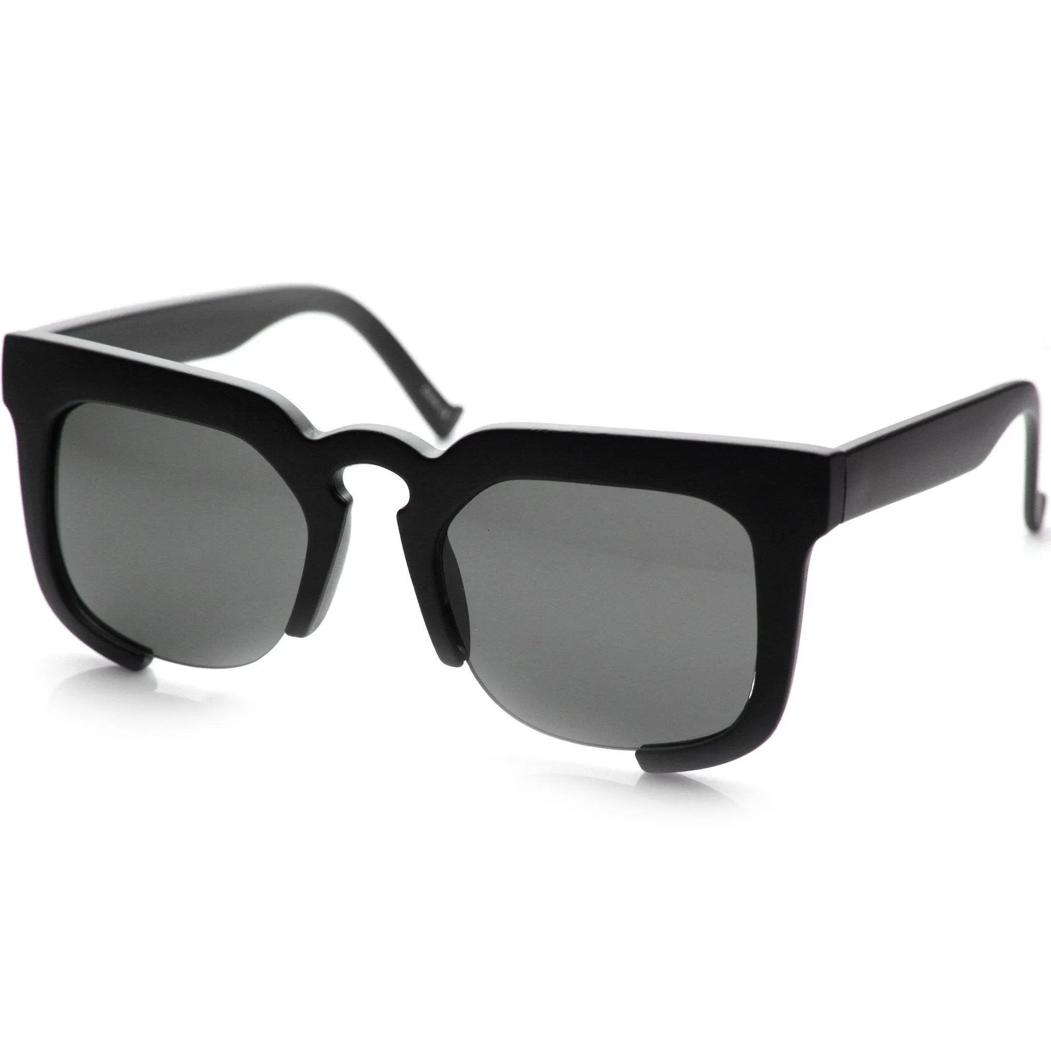 Trendy Women's Half Cut Frame Horned Rim Fashion Sunglasses 9496 sold by ZeroUV product image thumbnail 5