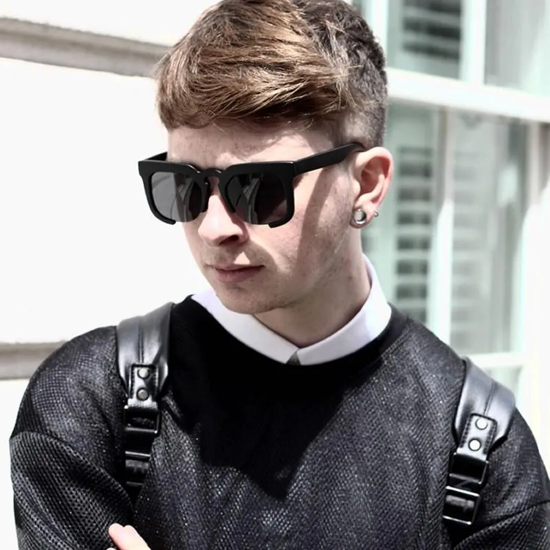 Trendy Women's Half Cut Frame Horned Rim Fashion Sunglasses 9496 sold by ZeroUV product image thumbnail 3