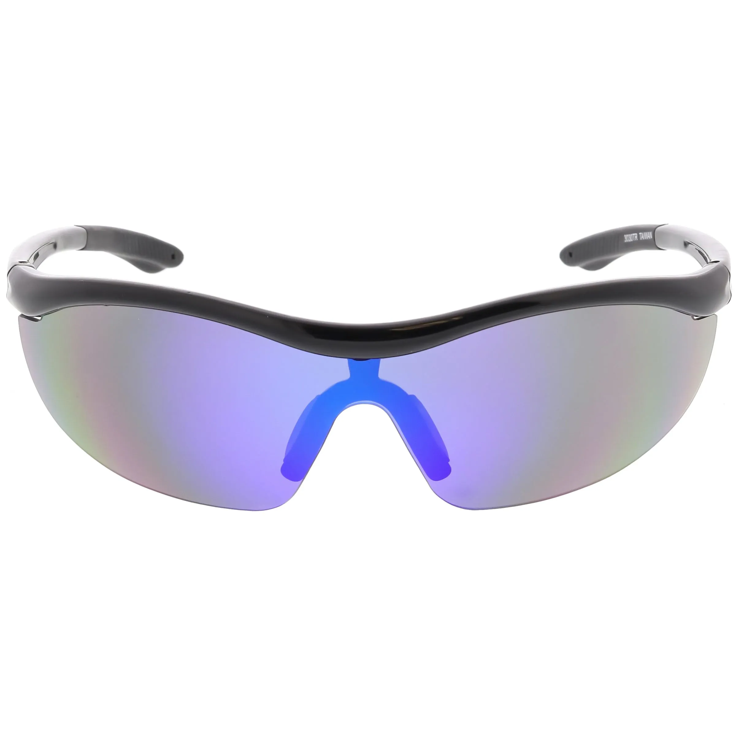 Premium TR-90 Sports Wrap Half Frame Shield Sunglasses C799 77mm sold by ZeroUV