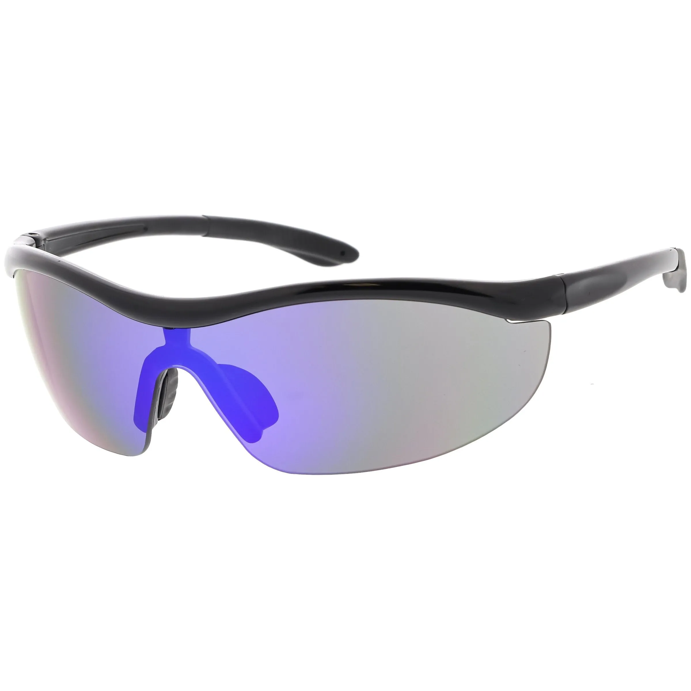 Premium TR-90 Sports Wrap Half Frame Shield Sunglasses C799 77mm sold by ZeroUV product image thumbnail 3