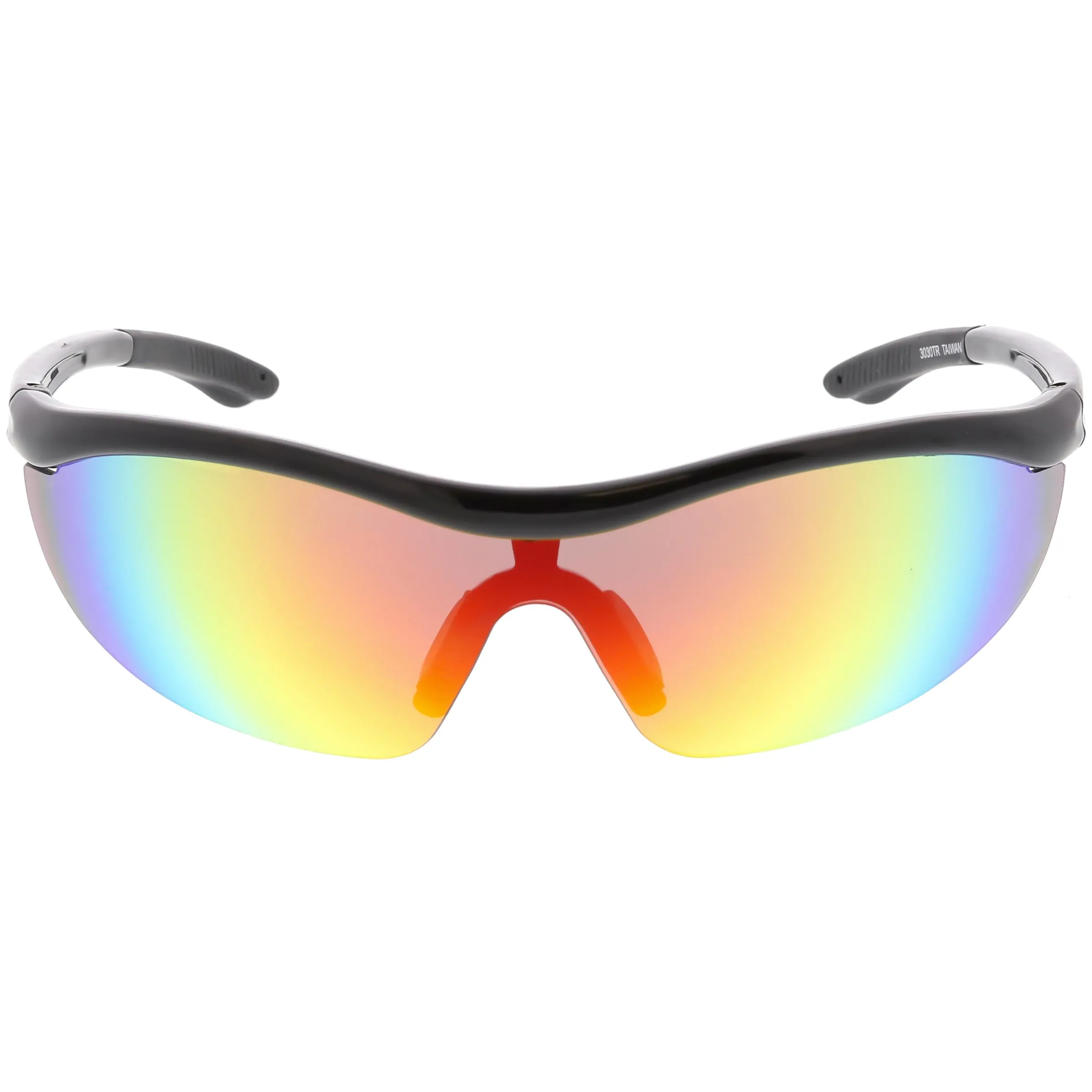 Premium TR-90 Sports Wrap Half Frame Shield Sunglasses C799 77mm sold by ZeroUV product image thumbnail 2