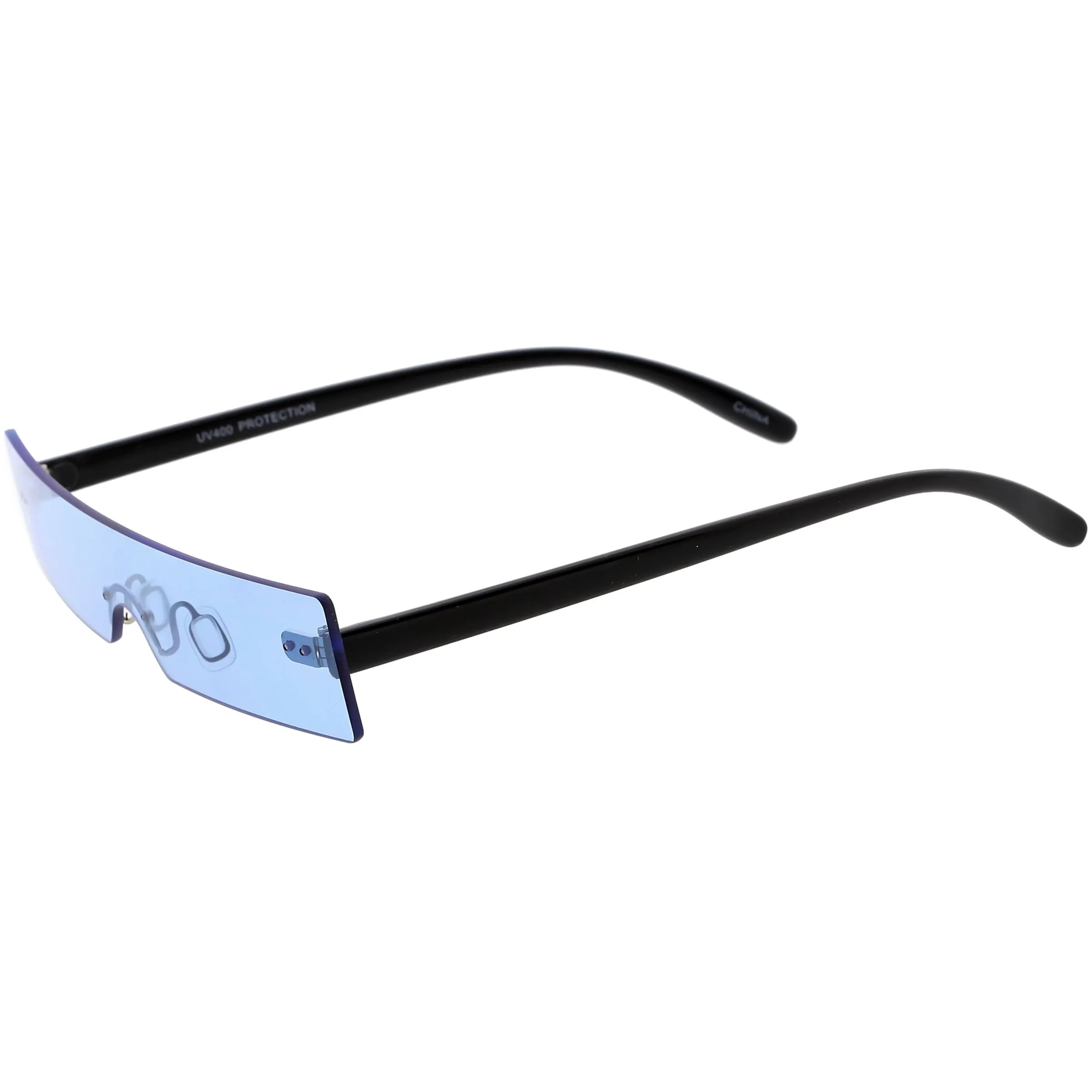 Retro 1990's Futuristic Eye Scanner Flat Color Tone Lens Sunglasses C950 sold by ZeroUV product image thumbnail 4