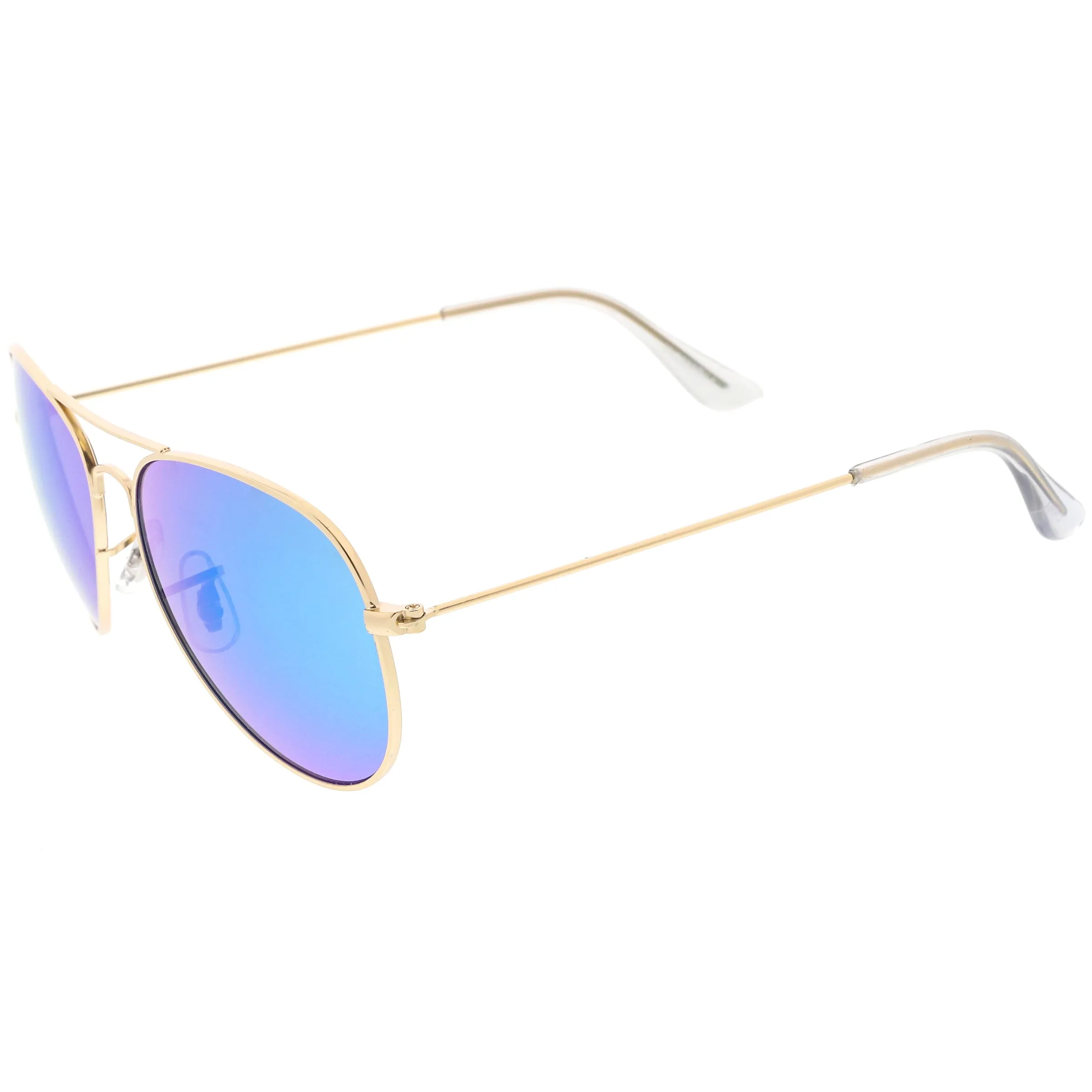 Classic Metal Colored Mirror Lens Aviator Sunglasses C775 sold by ZeroUV product image thumbnail 3