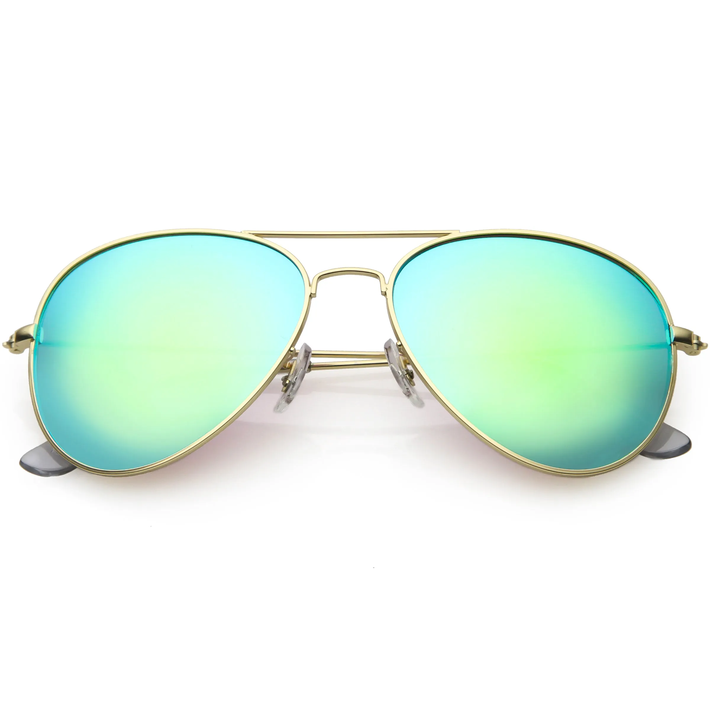 Classic Metal Colored Mirror Lens Aviator Sunglasses C775 sold by ZeroUV product image thumbnail 5