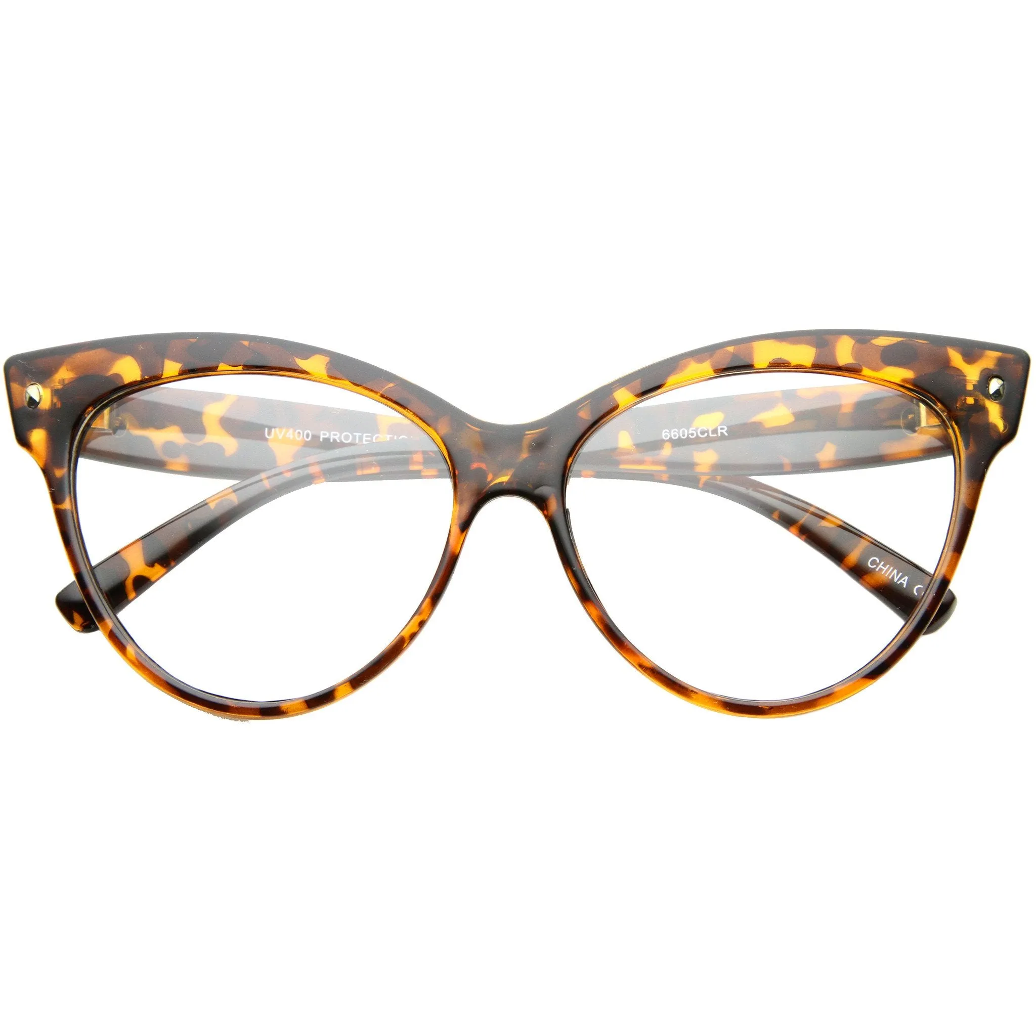 Women's Retro 1950's Cat Eye Clear Lens Glasses A099 sold by ZeroUV product image thumbnail 3