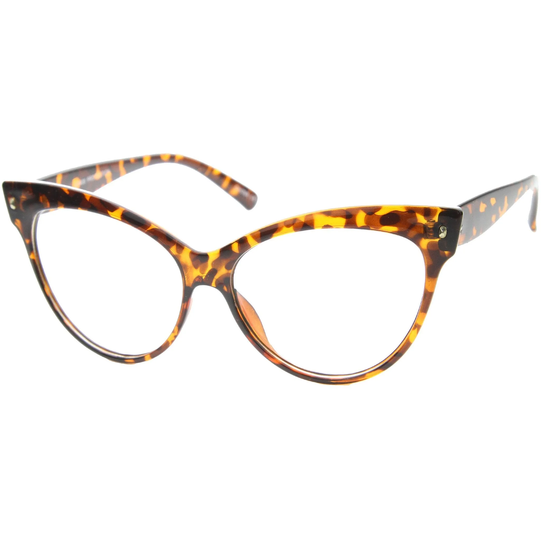 Women's Retro 1950's Cat Eye Clear Lens Glasses A099 sold by ZeroUV product image thumbnail 4