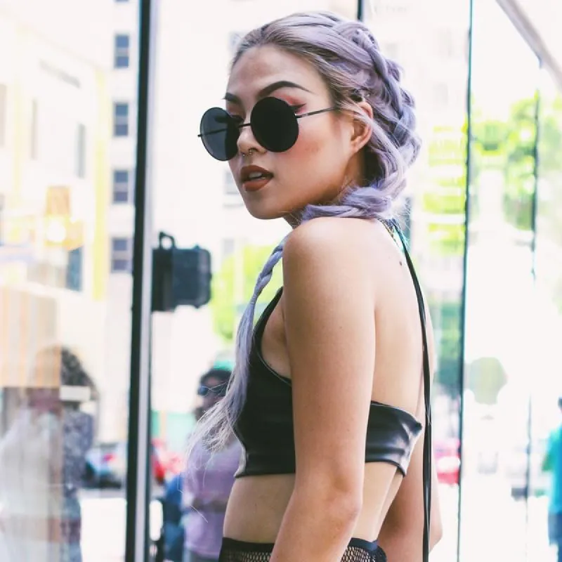 Oversize Vintage Inspired Metal Round Circle Sunglasses sold by ZeroUV