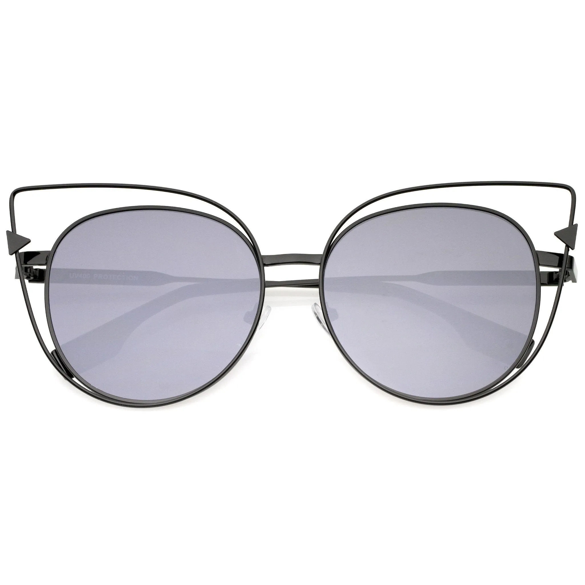Oversize Laser Cut Outline Cat Eye Sunglasses A862 sold by ZeroUV product image thumbnail 5