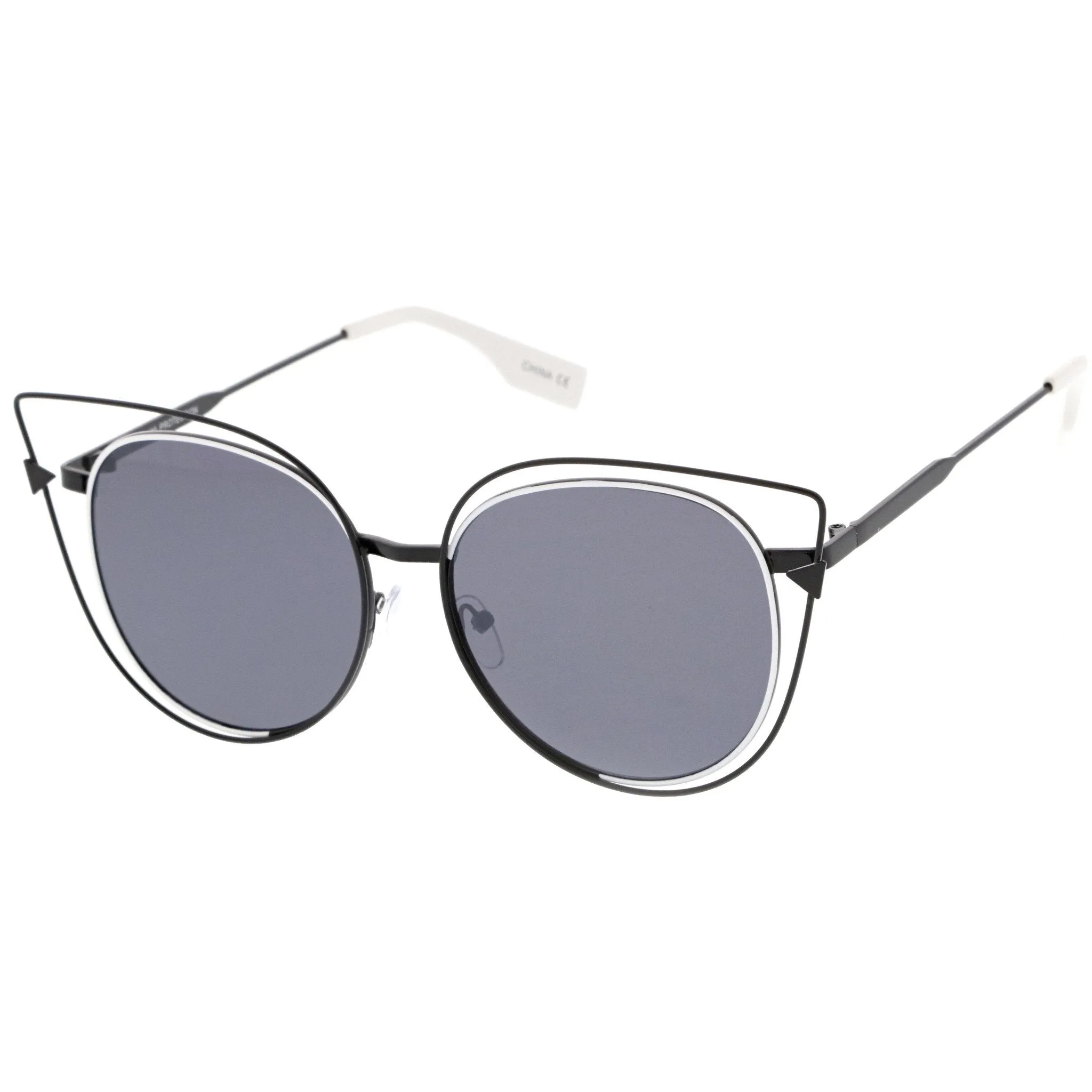 Oversize Laser Cut Outline Cat Eye Sunglasses A862 sold by ZeroUV product image thumbnail 2
