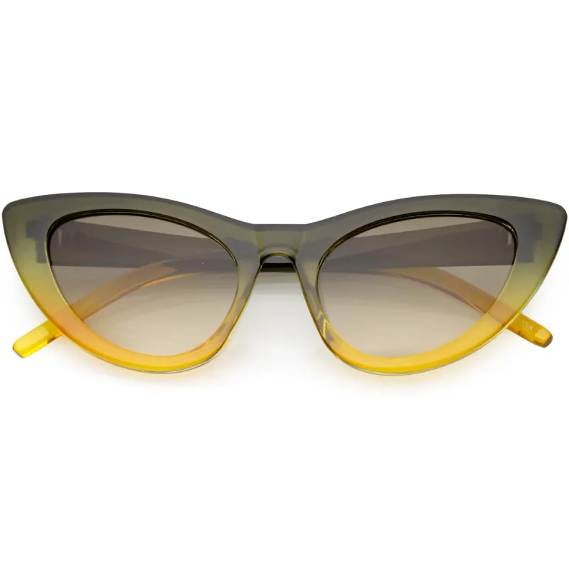 Women's Oversize Translucent Gradient Lens Cat Eye Sunglasses C749 sold by ZeroUV
