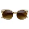Vintage Indie Round Circle Cat Eye Sunglasses 8785 sold by ZeroUV