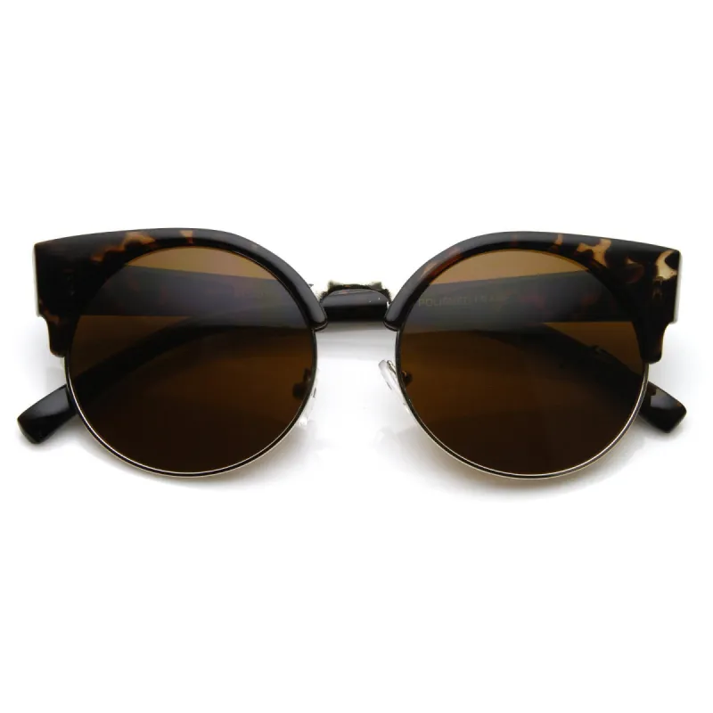 Vintage Indie Round Circle Cat Eye Sunglasses 8785 sold by ZeroUV