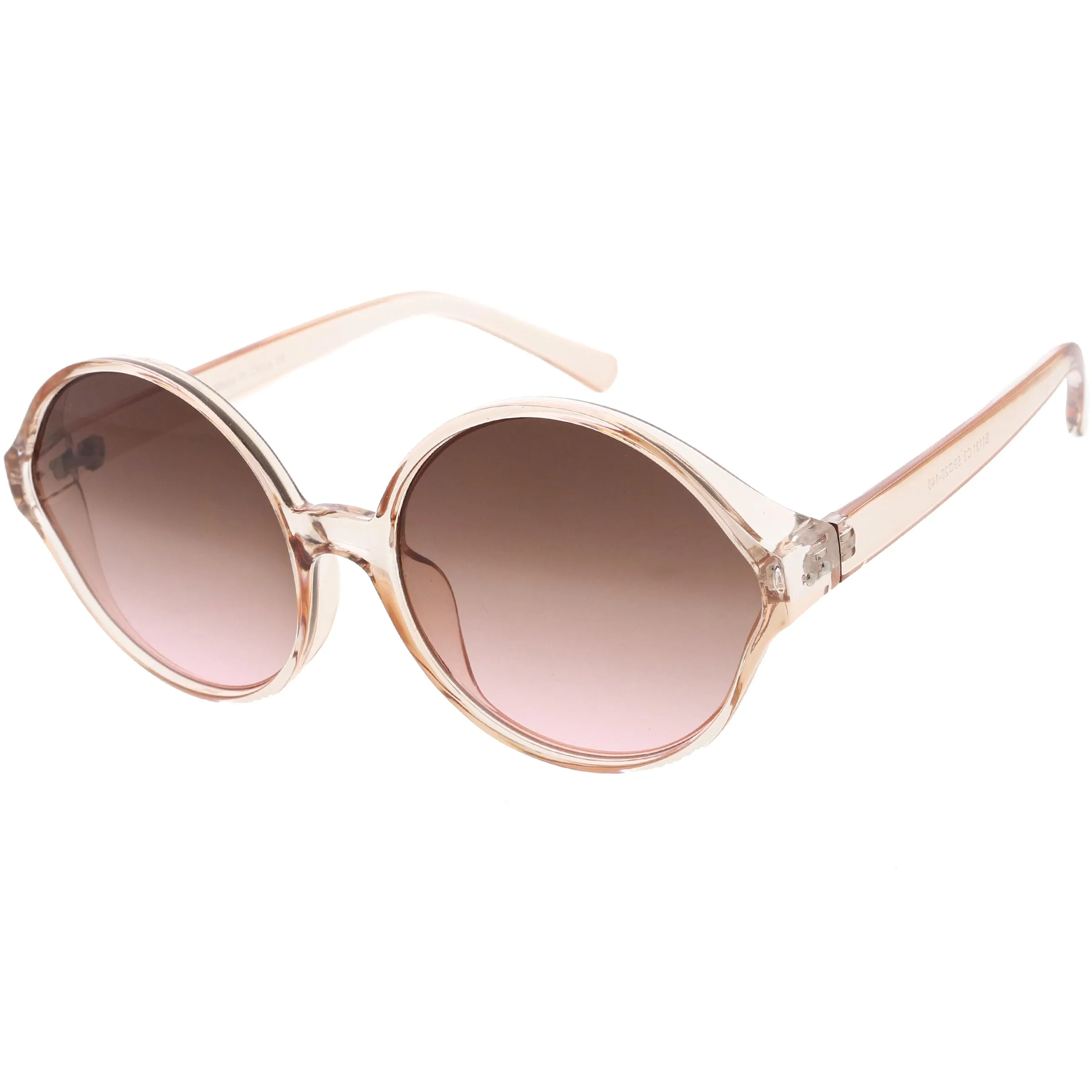 Women's Oversize Retro Disco Round Circle Translucent Sunglasses C984 sold by ZeroUV product image thumbnail 5