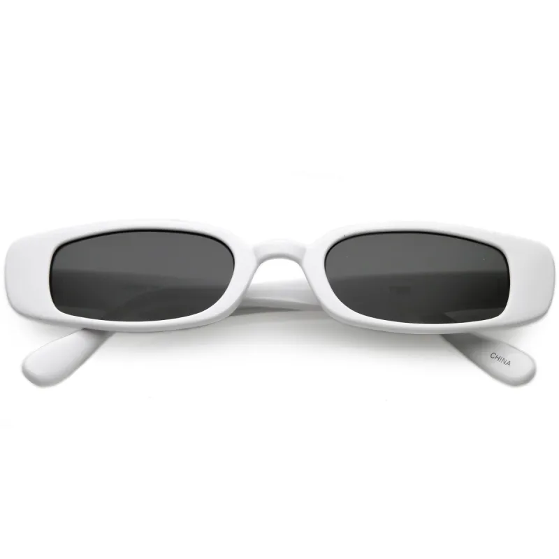 Retro 1990's Thin Rectangle Fashion Sunglasses C547 sold by ZeroUV