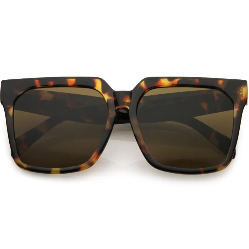 Bold Euro Designer Inspired Fashion Oversize Square Sunglasses D009 sold by ZeroUV