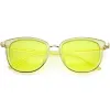 Colorful Transparent Horned Rim Color Tone Lens Sunglasses C607 sold by ZeroUV