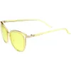 Colorful Transparent Horned Rim Color Tone Lens Sunglasses C607 sold by ZeroUV