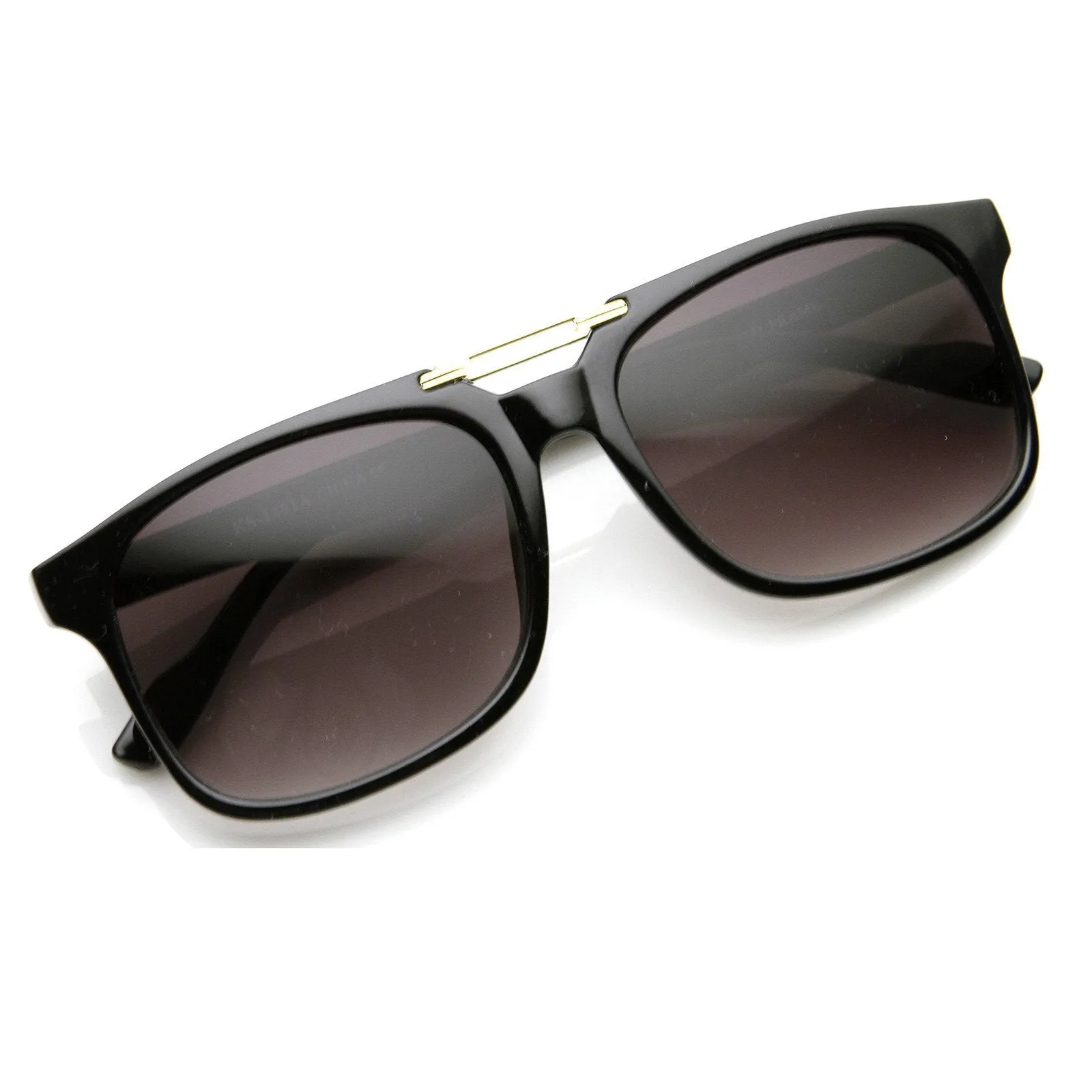 Retro Inspired Flat Top Square Aviator Sunglasses 8739 sold by ZeroUV product image thumbnail 3