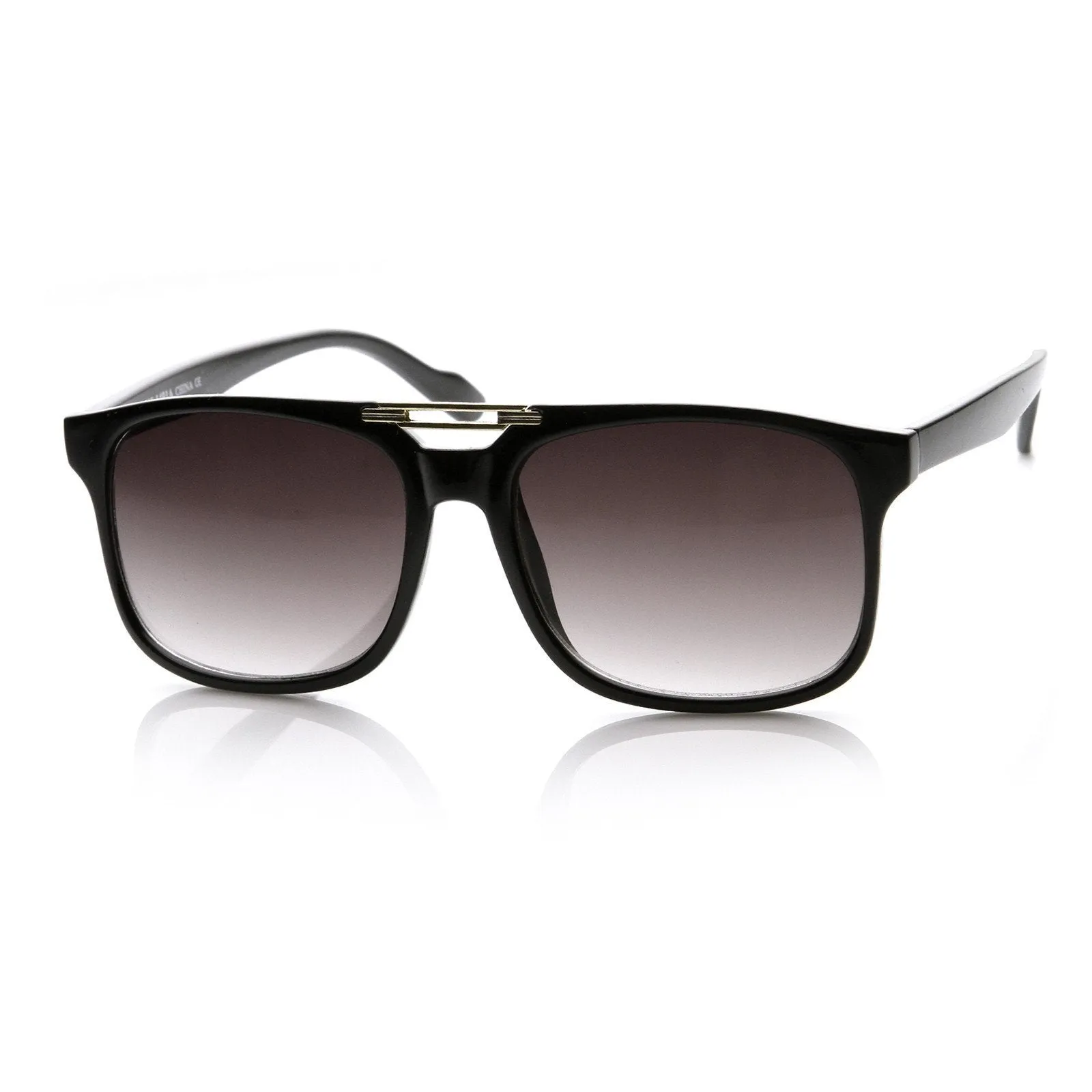 Retro Inspired Flat Top Square Aviator Sunglasses 8739 sold by ZeroUV product image thumbnail 4