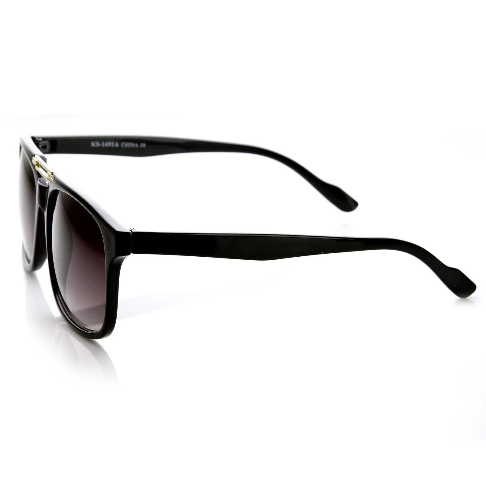 Retro Inspired Flat Top Square Aviator Sunglasses 8739 sold by ZeroUV product image thumbnail 2