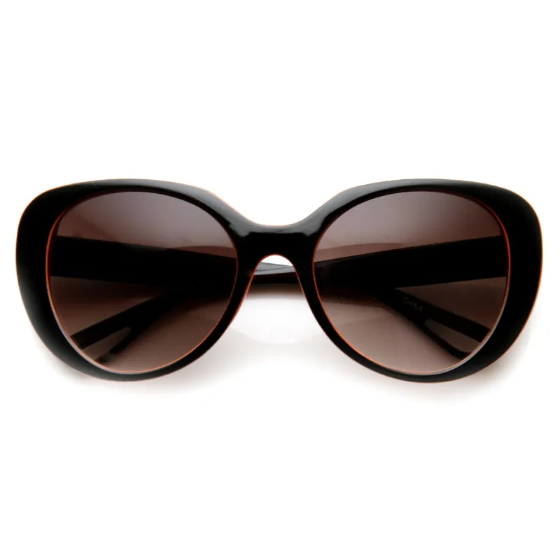 Womens Oversize Two Tone Cat Eye Sunglasses 9352 sold by ZeroUV