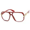 Retro 1980's Classic Square Frame Hip Hop Clear Lens Glasses 8975 sold by ZeroUV