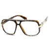Retro 1980's Classic Square Frame Hip Hop Clear Lens Glasses 8975 sold by ZeroUV