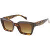 Retro 1950's Deep Inset Horned Rim Square Sunglasses C604 sold by ZeroUV