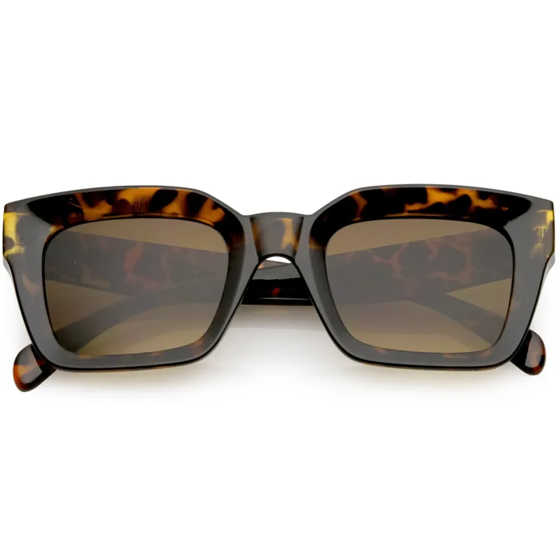 Retro 1950's Deep Inset Horned Rim Square Sunglasses C604 sold by ZeroUV