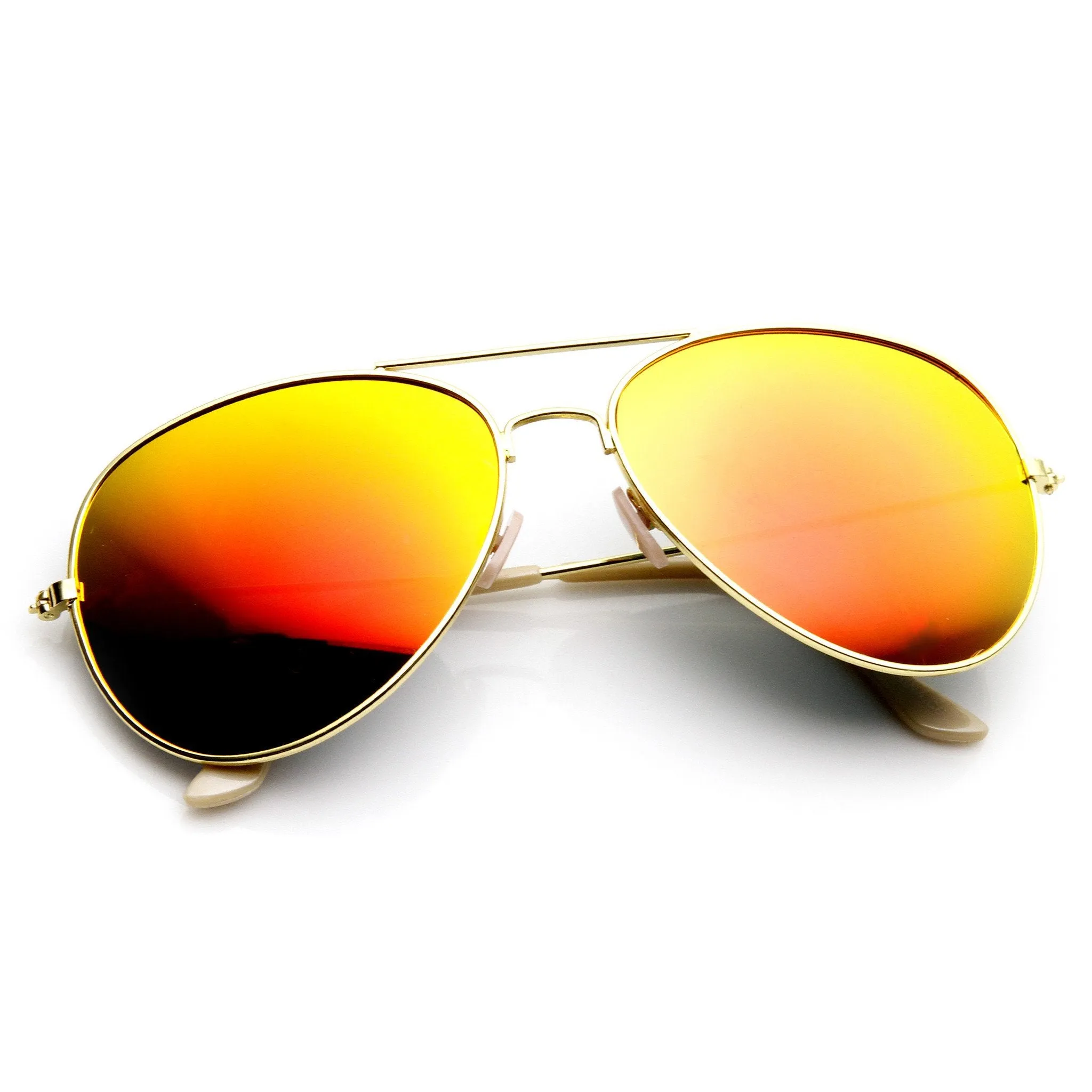 Large Full Metal Frame Aviator Flash Mirrorred Lenses 1491 sold by ZeroUV product image thumbnail 3