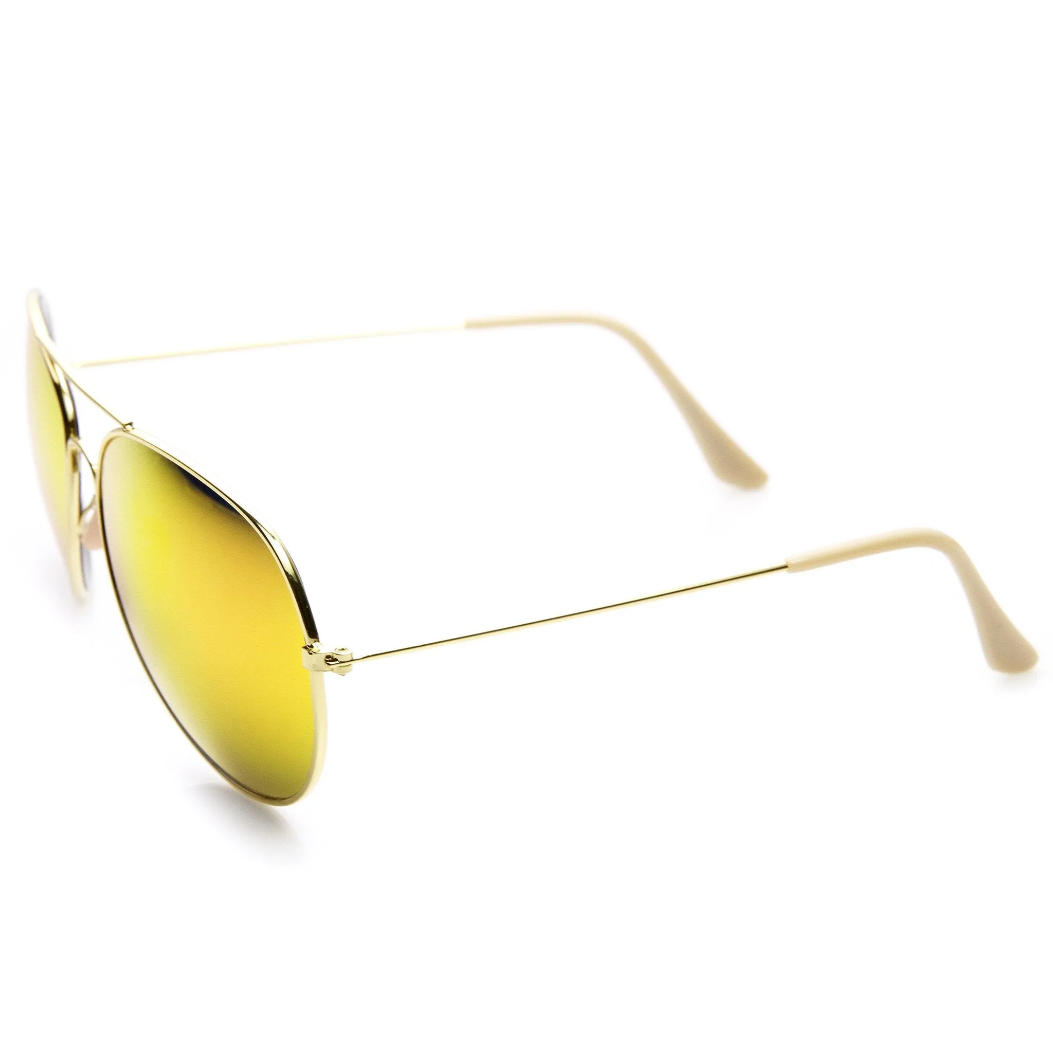 Large Full Metal Frame Aviator Flash Mirrorred Lenses 1491 sold by ZeroUV product image thumbnail 4
