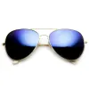 Large Full Metal Frame Aviator Flash Mirrorred Lenses 1491 sold by ZeroUV
