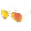 Large Full Metal Frame Aviator Flash Mirrorred Lenses 1491 sold by ZeroUV