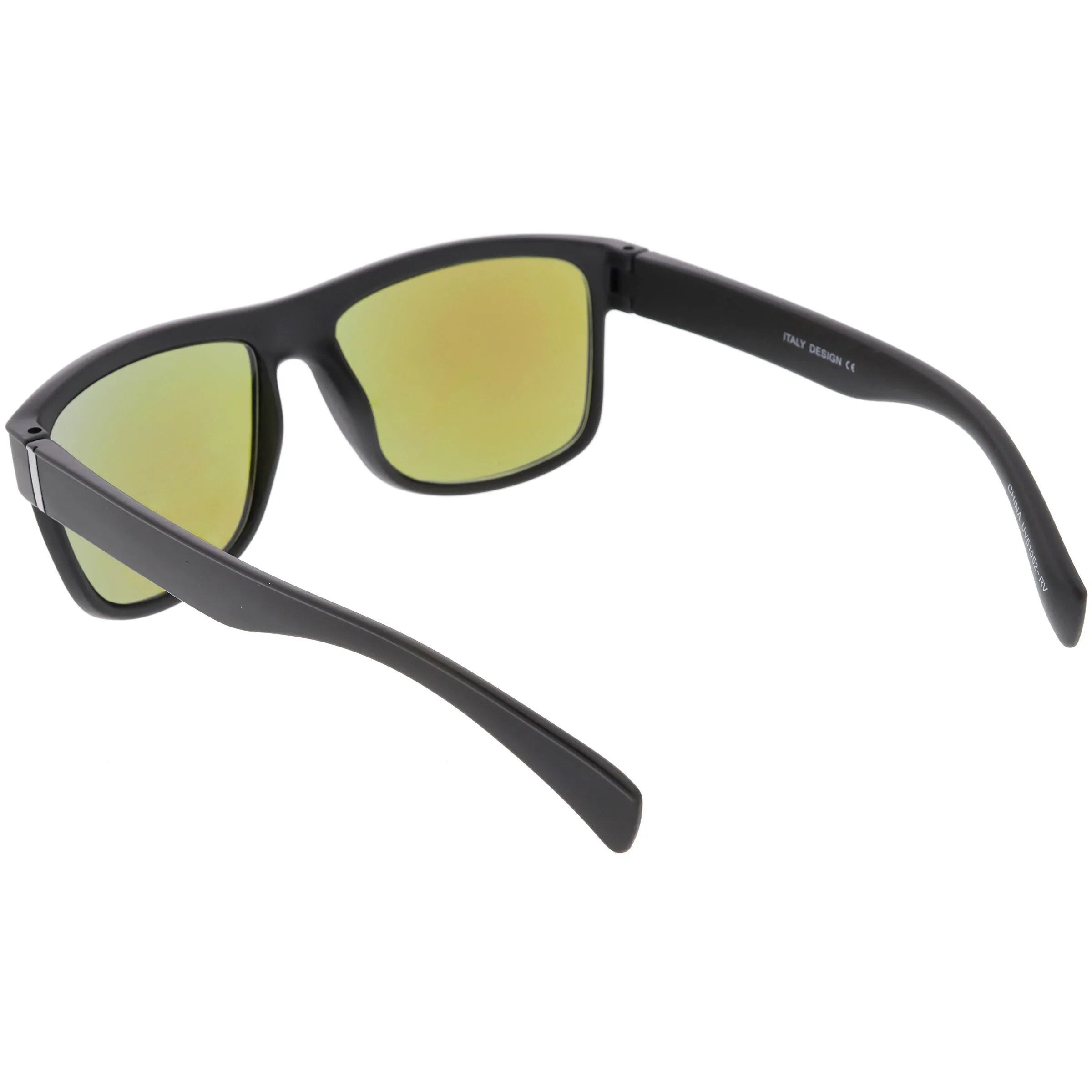 Men's Flat Top Action Sports Square Aviator Sunglasses C786 sold by ZeroUV product image thumbnail 4