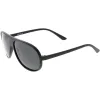 Polarized Lens Oversize Flat Top Aviator Sunglasses C702 sold by ZeroUV