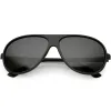 Polarized Lens Oversize Flat Top Aviator Sunglasses C702 sold by ZeroUV
