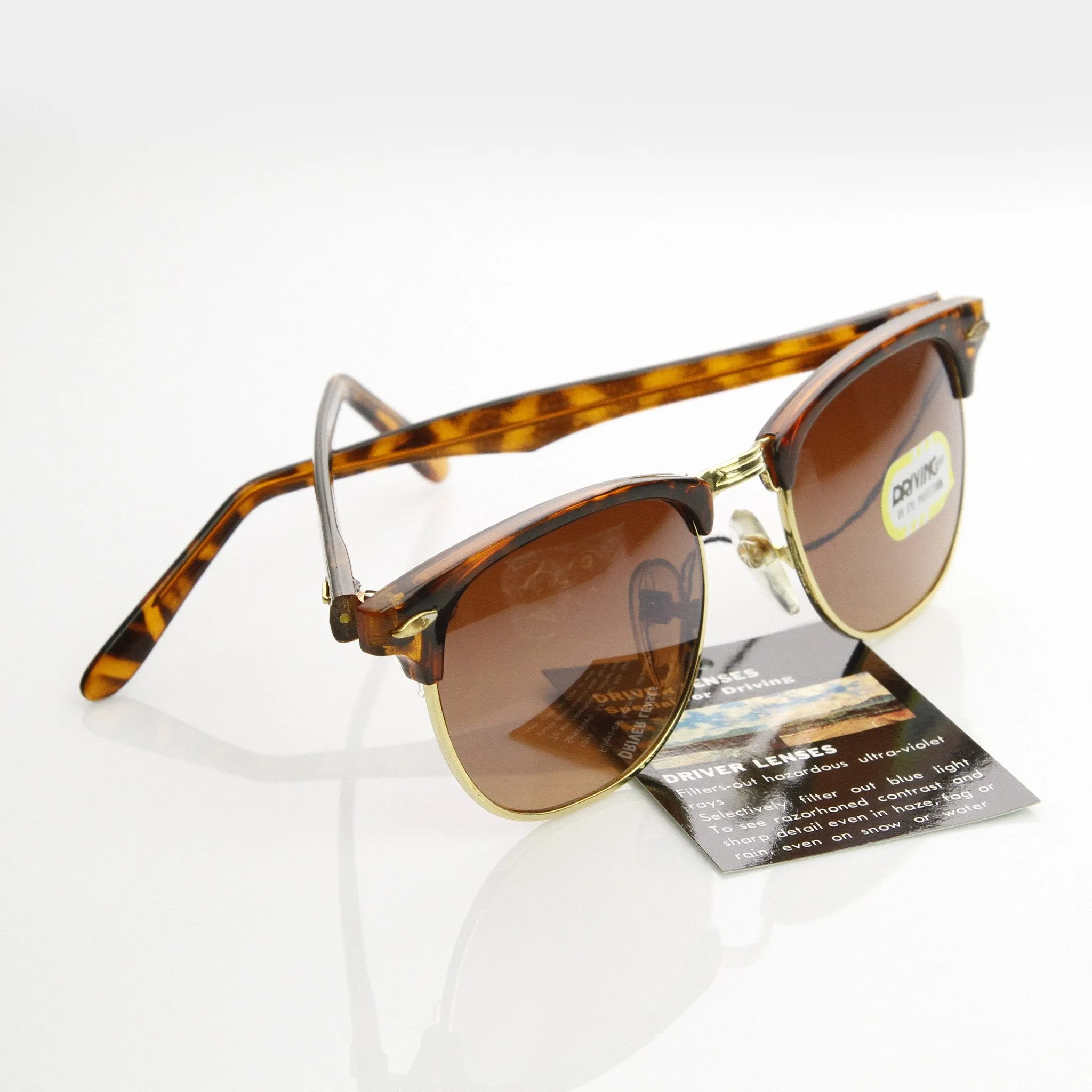 True Vintage Horned Rim Half Frame Sunglasses 7202 sold by ZeroUV product image thumbnail 3
