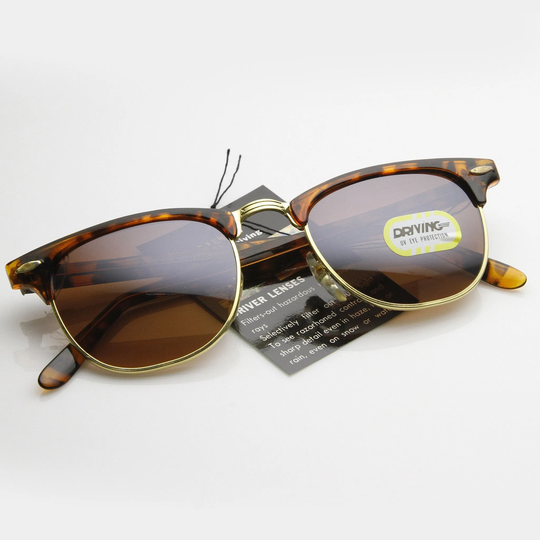 True Vintage Horned Rim Half Frame Sunglasses 7202 sold by ZeroUV product image thumbnail 4