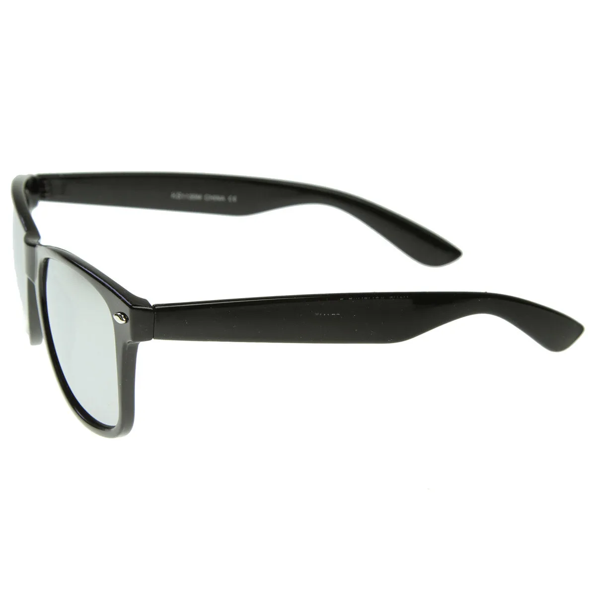 Classic Retro Horn Rimmed Mirrored Lens Sunglasses 8508 sold by ZeroUV product image thumbnail 3