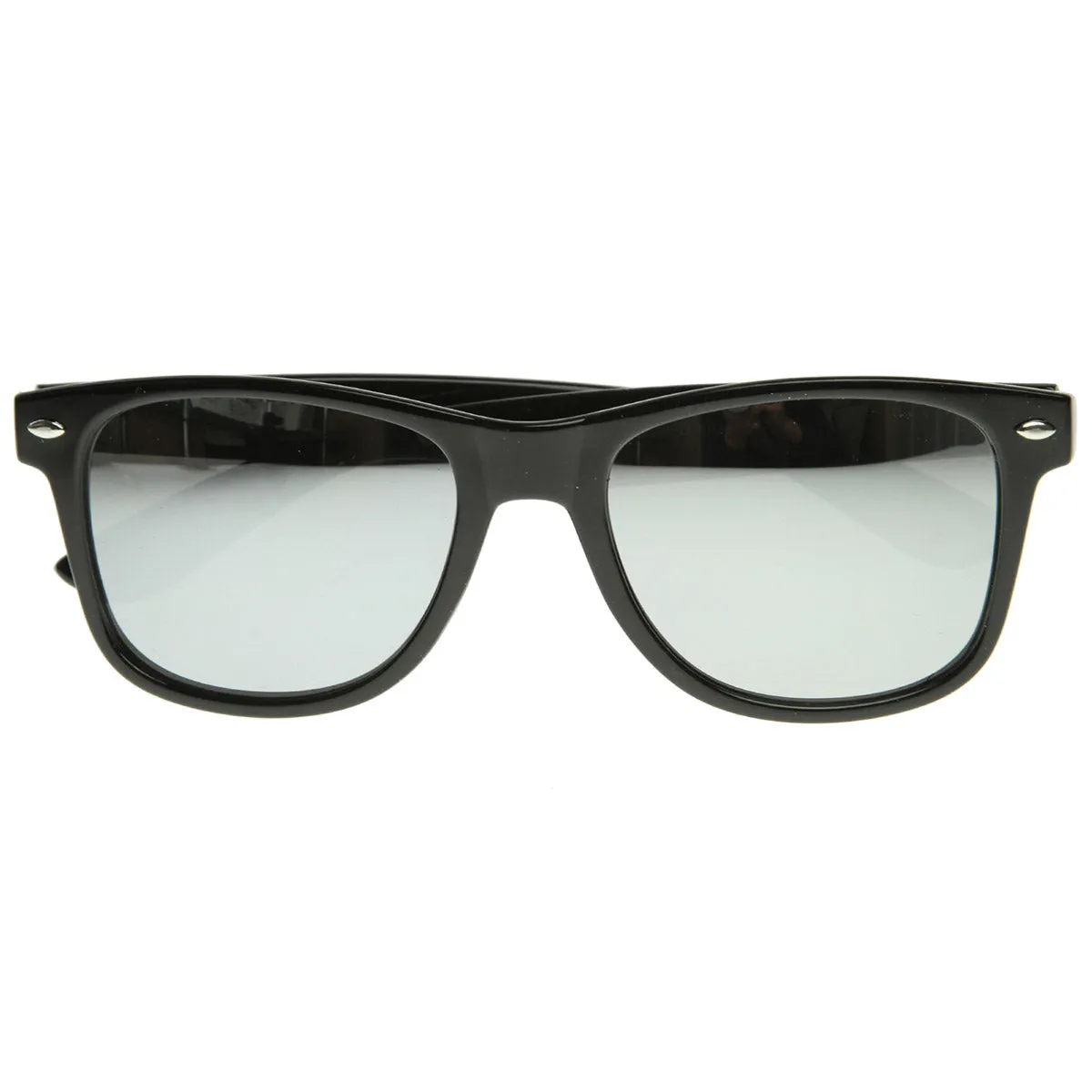 Classic Retro Horn Rimmed Mirrored Lens Sunglasses 8508 sold by ZeroUV