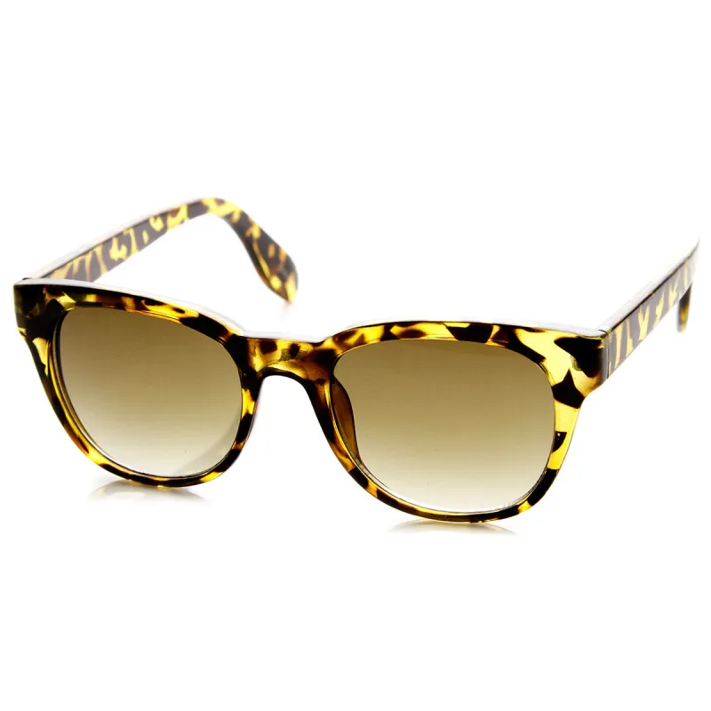 Retro Bold Frame Indie Horned Rim Sunglasses 8987 sold by ZeroUV