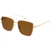 Sleek Retro Inspired Oversized Metal Square Sunglasses D308 sold by ZeroUV