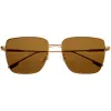 Sleek Retro Inspired Oversized Metal Square Sunglasses D308 sold by ZeroUV
